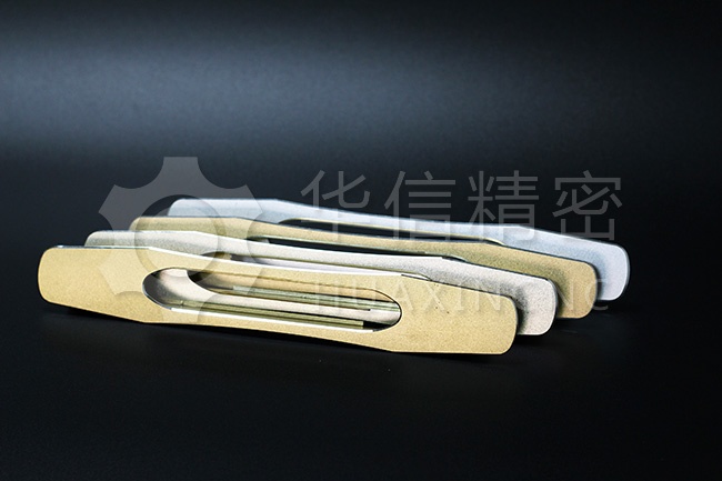 Sample of High-grade doors and windows of aluminum, switch handle